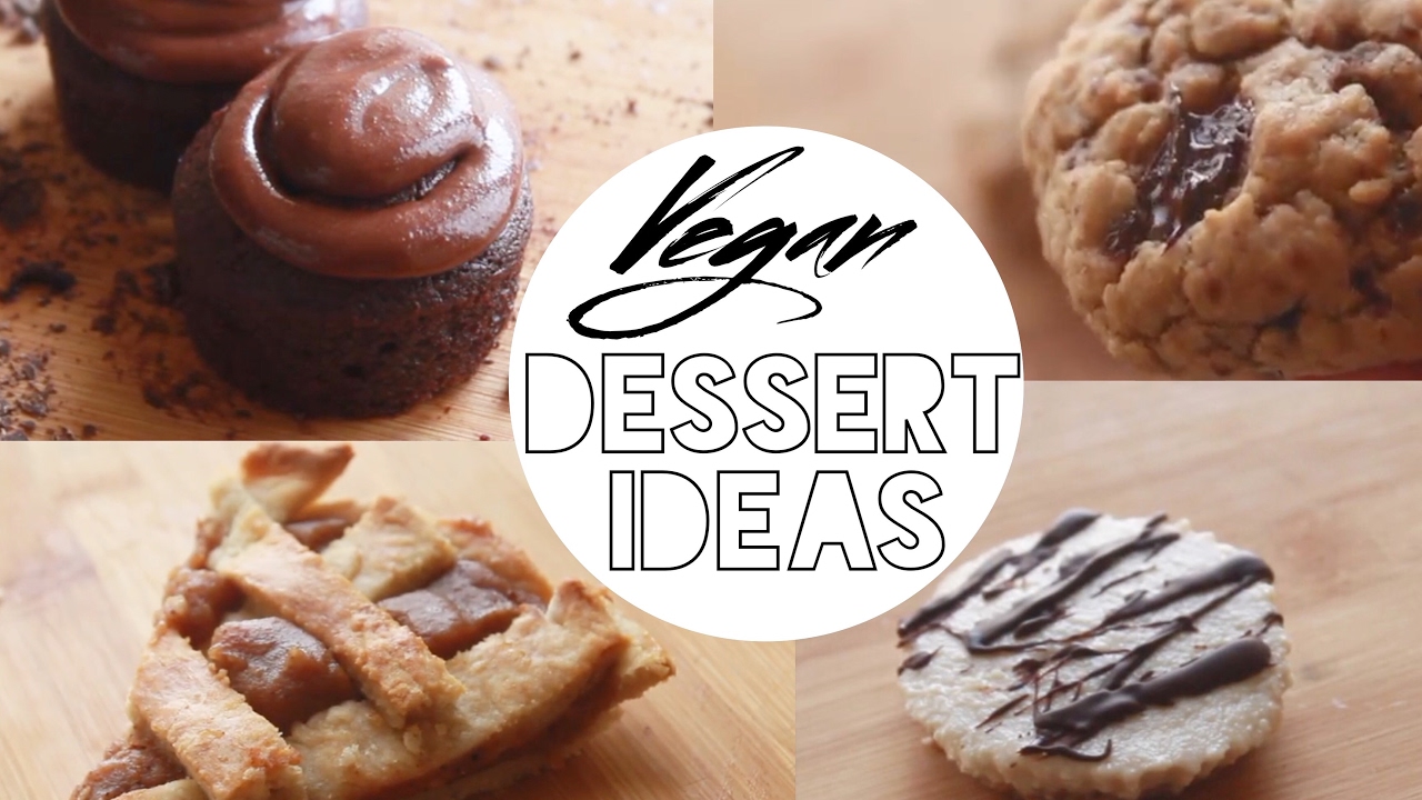 وصفات حلا سهلة مرة،  كوكيز و كب كيك فطيرة تفاح واكثر ! Vegan Dessert Ideas
