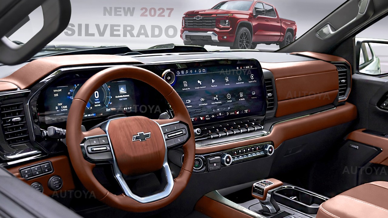 Chevrolet Silverado 2027 — предварительный обзор интерьера и экстерьера.