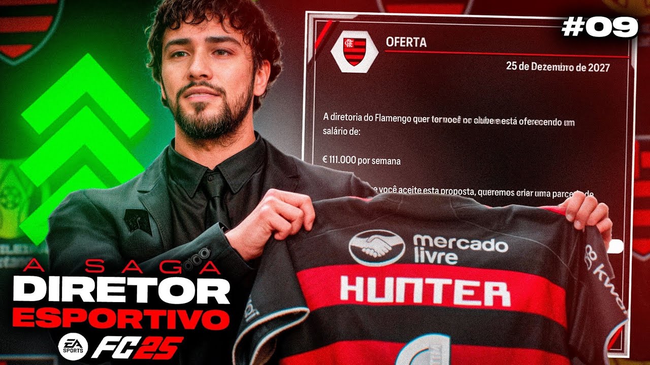 EAFC 25: URGENTE!! REVIRAVOLTA ACONTECE E HUNTER É APRESENTADO NO FLAMENGO! 🔥 | MODO CARREIRA | #9