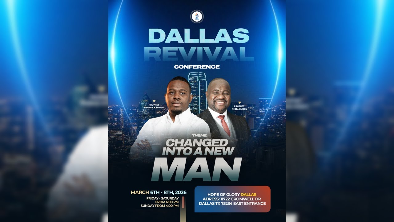 Dallas Revival Conference Day1 | Changed into a new man | Prophet Franck  KYUNGU | 03.06.25