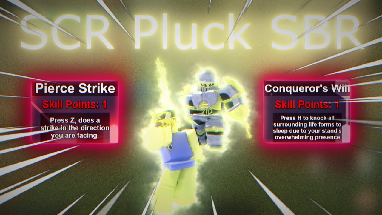 [YBA] SCR + Pluck Wipe SBR