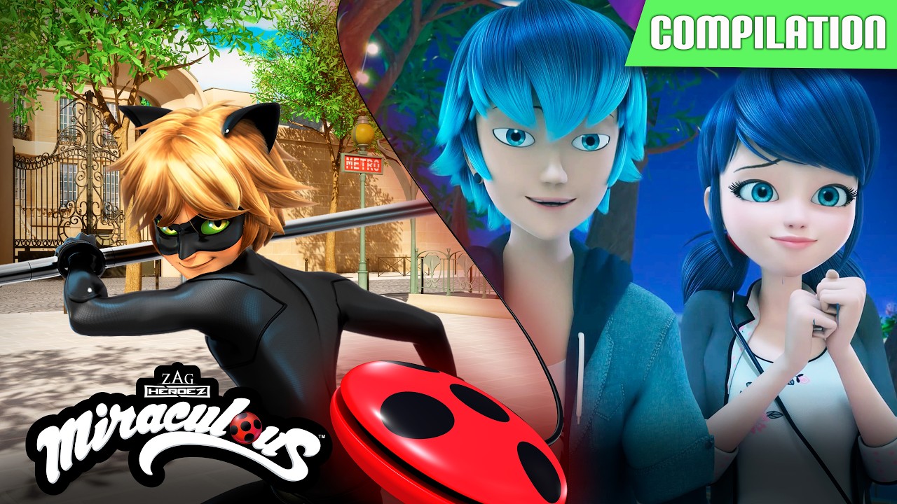 MIRACULOUS | 🐞 Compilation 🐾 FULL EPISODES ▶️ [Guiltrip - Crocoduel - Optigami] Season 4