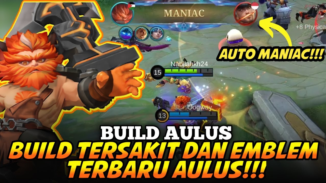 BUILD DAN EMBLEM AULUS TERBAIK SAAT INI!!! FARMING LEBIH CEPAT DAMAGE LEBIH SAKIT! | BUILD AULUS