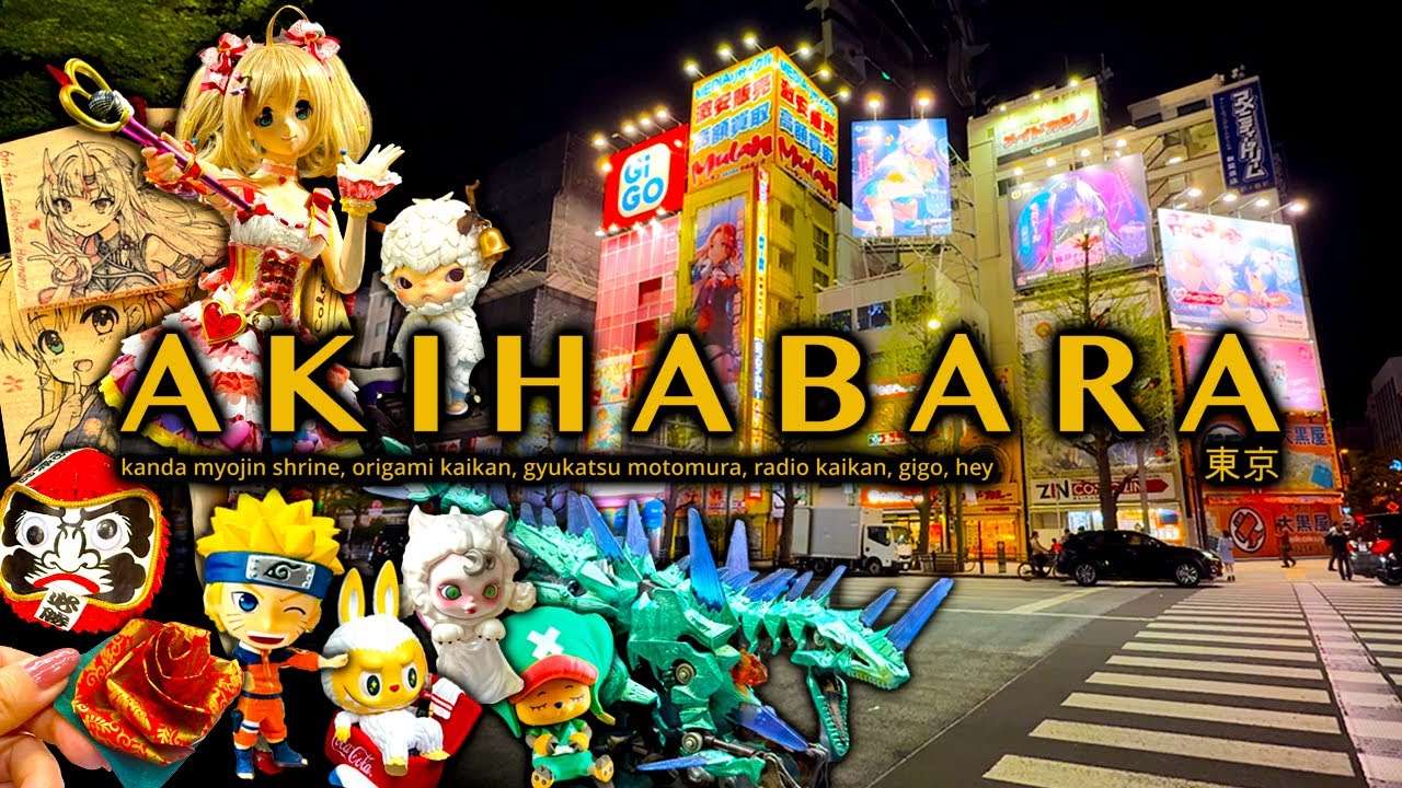 Shopping in Akihabara Tokyo: Kanda Myojin, Origami, Radio Kaikan Otaku Merch, GiGO, ASMR Silent Vlog