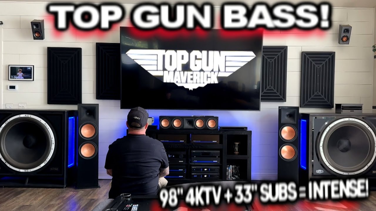 INTENSE Home Theater Demo🔊 Bass Crushing my House! New 98" TV + Two Giant 33" subs 😳