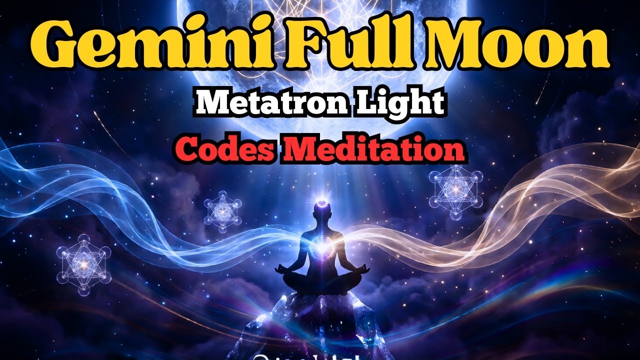 Unlock the Power of the Gemini Full Moon 🌕✨ | Metatron Light Codes Meditation #meditation #002