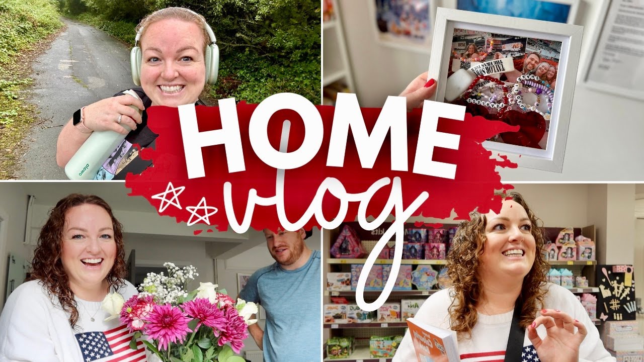 HOME VLOG! 🏡 self-care day, healthy habits, mindful crafts, 5-minute makeup & 'me time' 🧖‍♀️