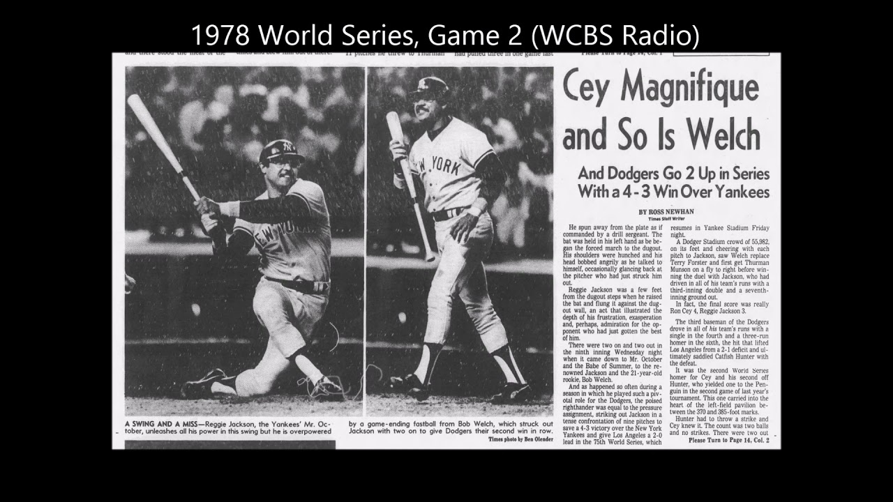 1978 World Series, Game 2 (Yankees-Dodgers) (WCBS Radio)