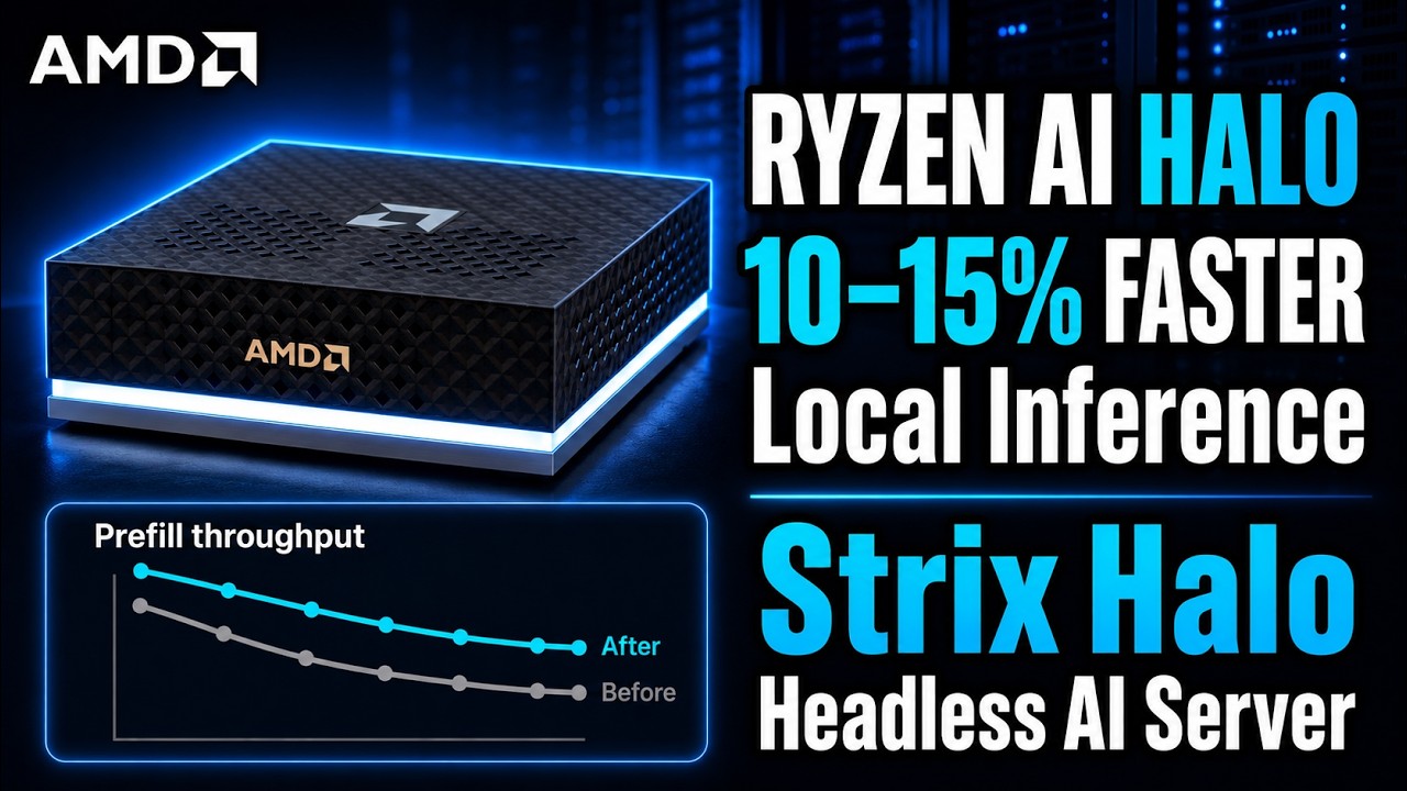 Как я настраиваю Ryzen AI Halo (Strix Halo) для ускорения локального инференса на 10-15%