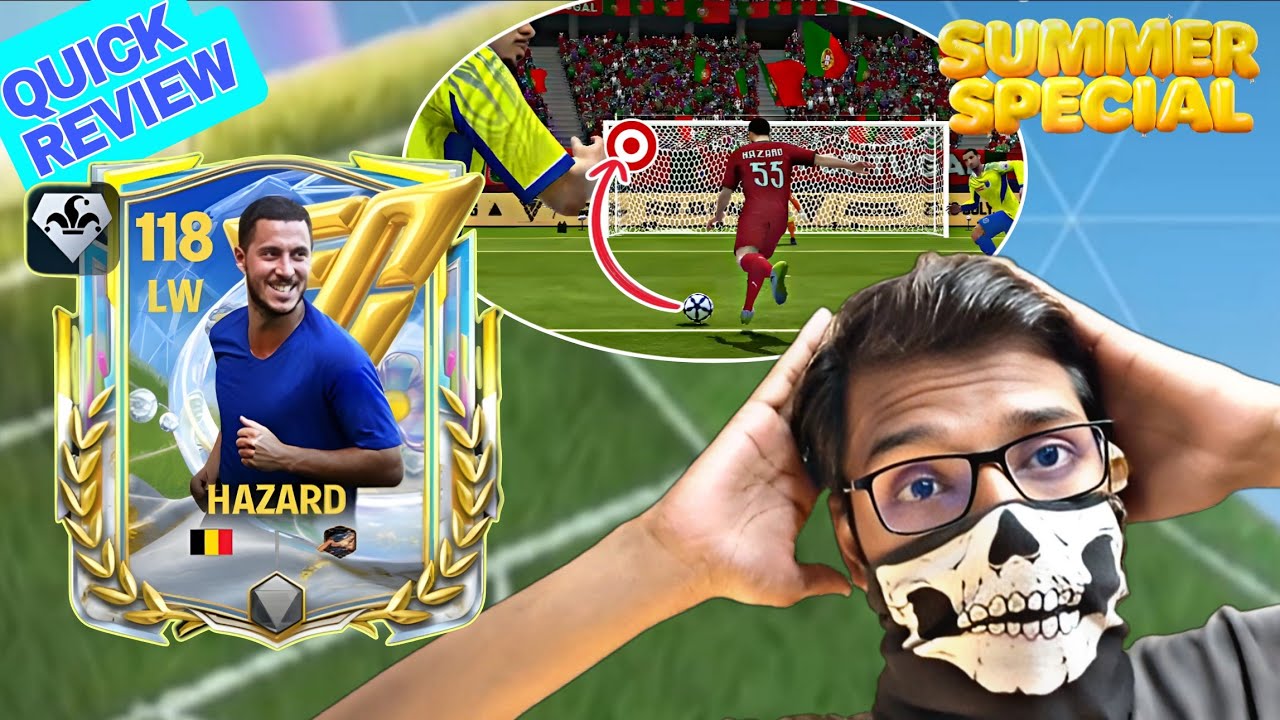FULL REVIEW 👉118 OVR EDEN HAZRD🪄🤯||SUMMER SPECIAL||TWGs❤️FC MOBILE(HINDI)⚽@EASFCMOBILE@easportsfc 