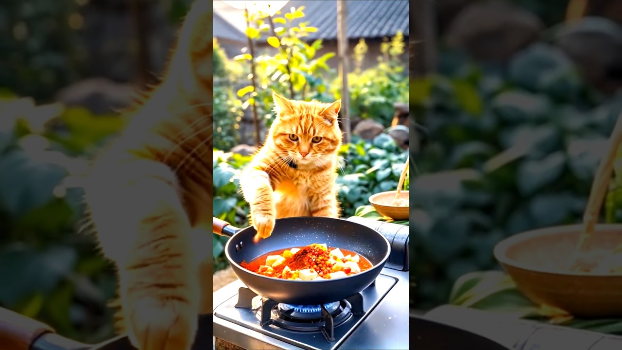 Amazing cat cooking. Ai art #ai #midjourney #aishorts #cooking #cat #catlover #catshorts#ytshorts 😺