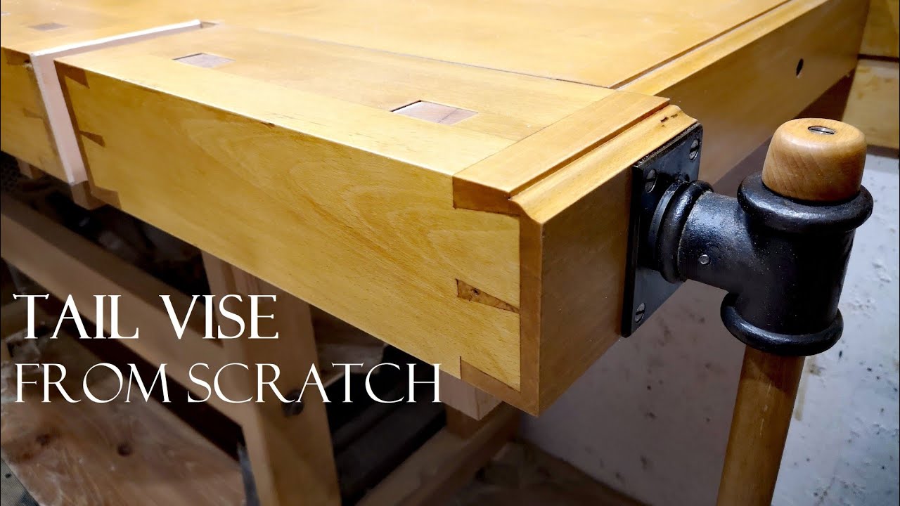 010 Tail vise for my woodworking workbench. TOOLMAKE19