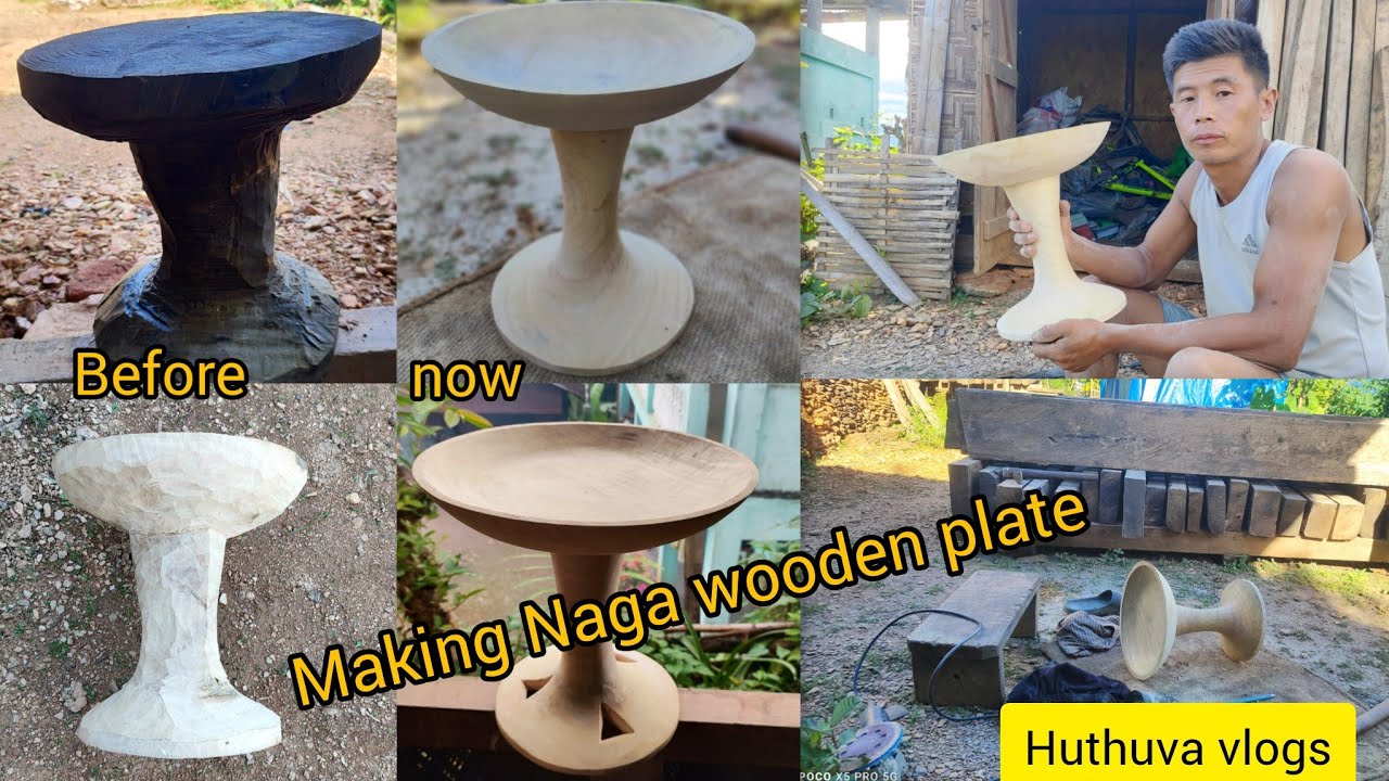 How to make Naga Wooden plates . Huthuva vlogs.