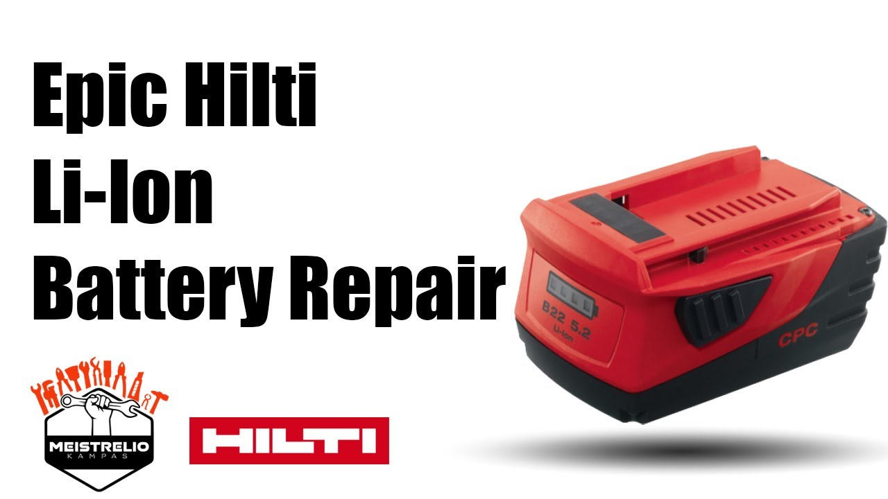 Эпичный ремонт литий-ионных аккумуляторов Hilti | Марафон по самостоятельному восстановлению и ди...