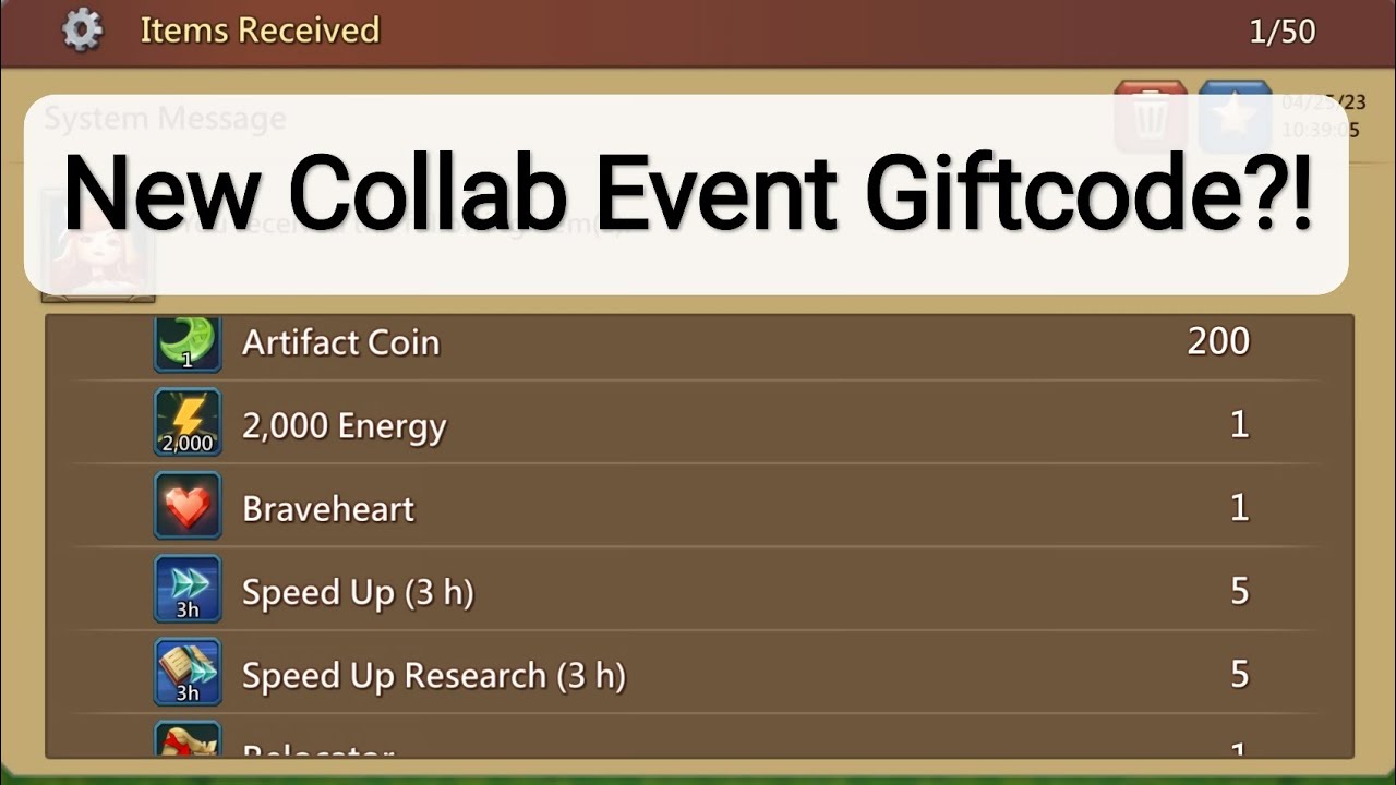 Lords mobile - New Giftcode - Redeem code - April 2023!!