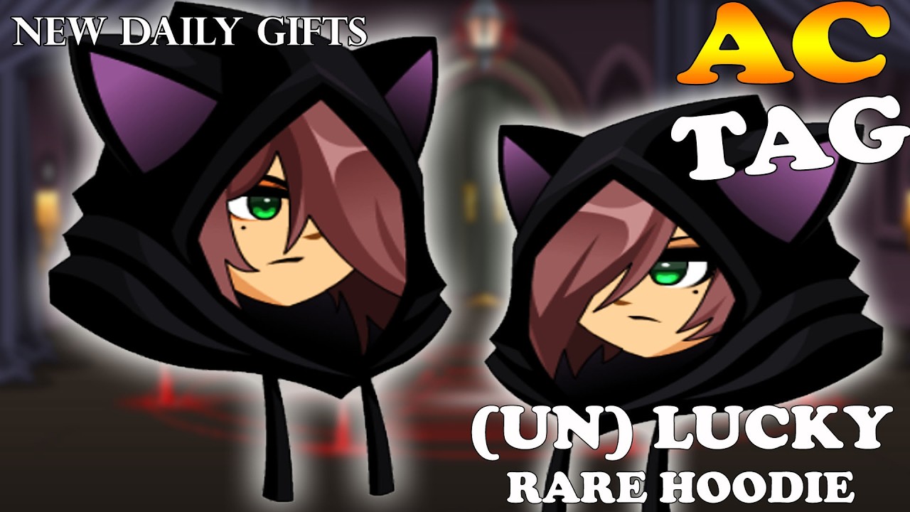 AQW NEW (UN) LUCKY KIT & CAT RARE HOODIE l DAILYGIFTS /JOIN DOOMKITTEN