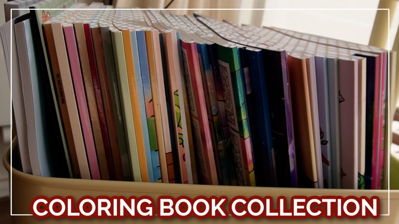 COLORING BOOK COLLECTION // All my cute & cozy coloring books