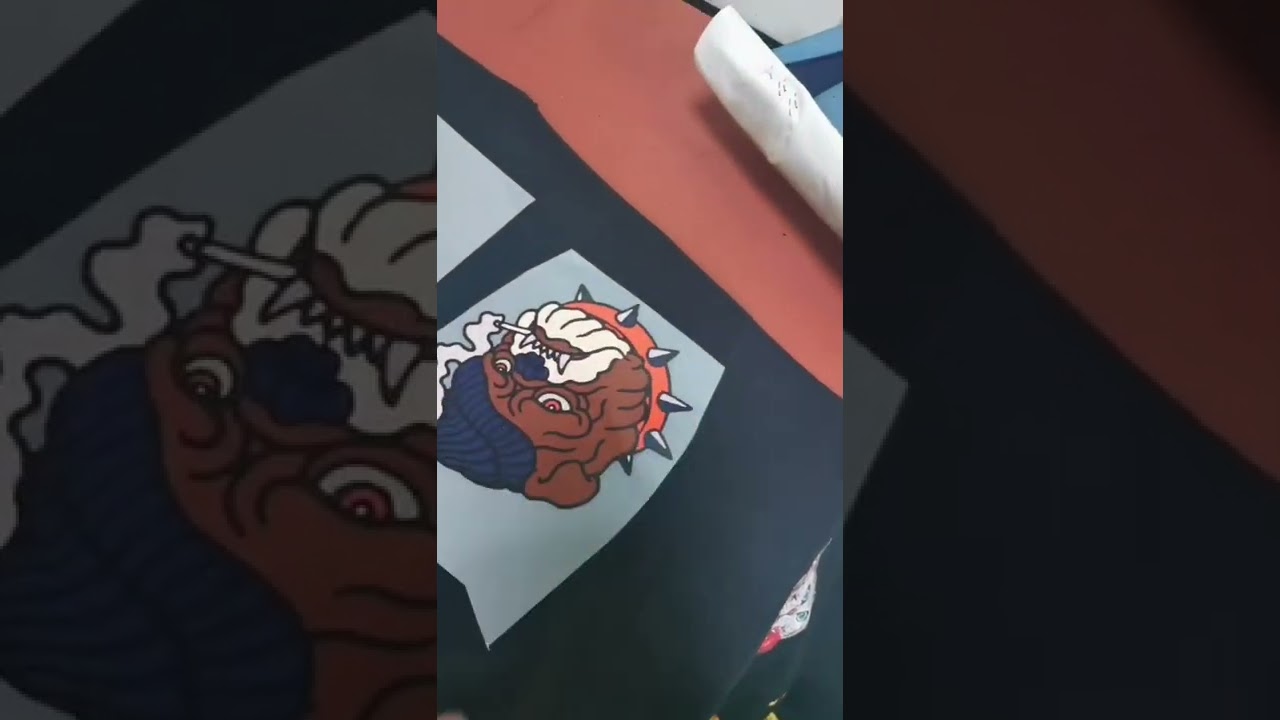 DTF PET film hot peeling effect