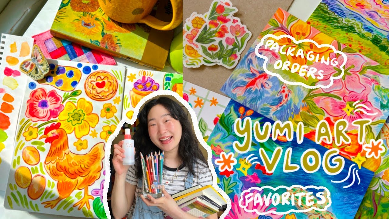 chatting about favorites, packaging orders and sketchbooking