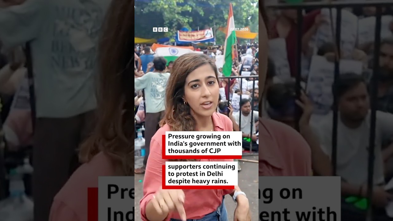 Pressure growing on India's government as CJP protests continue | BBC News India