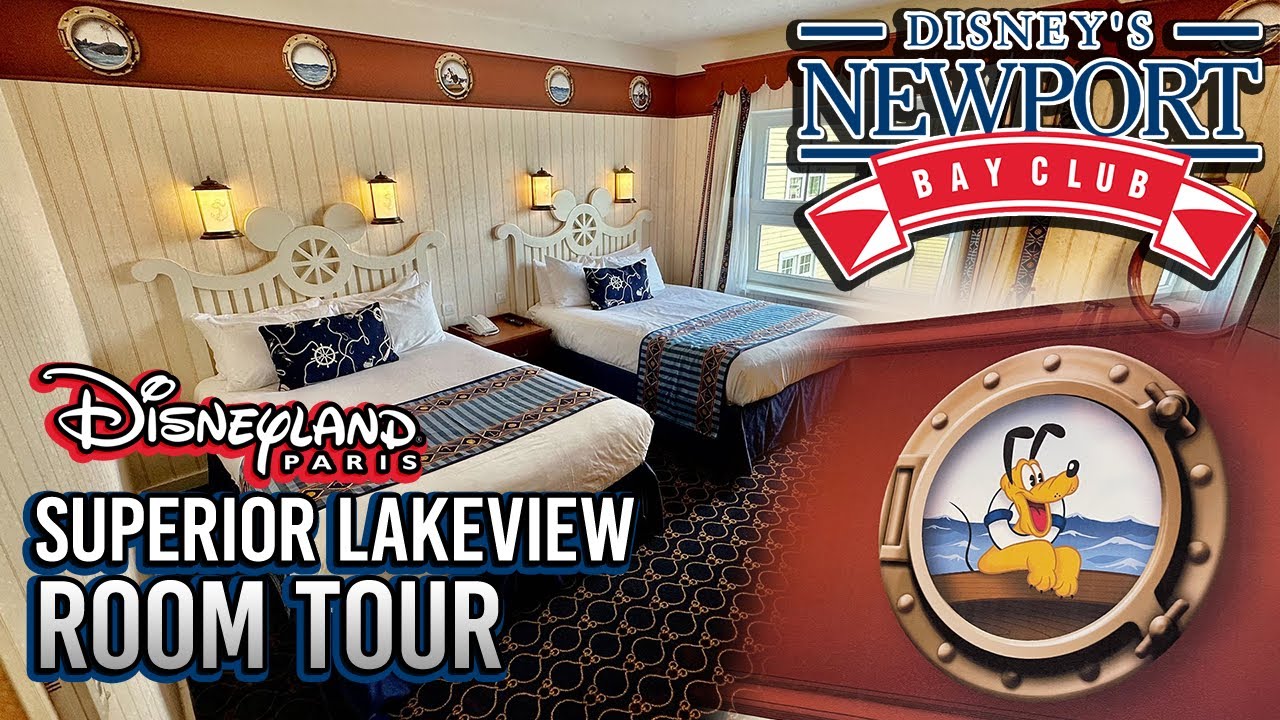 Disney’s Newport Bay Club at Disneyland Paris - Superior Lakeview Hotel Room Tour