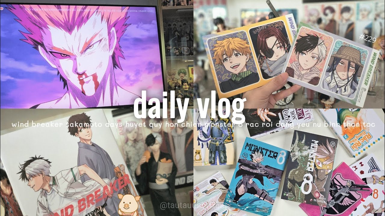 🐽Ежедневный видеоблог ✩ Manga Haul ✩ Sakamoto 22 ✩ Tougen Anki 12 ✩ Wind Breaker 23 ✩ Monster 8 1...