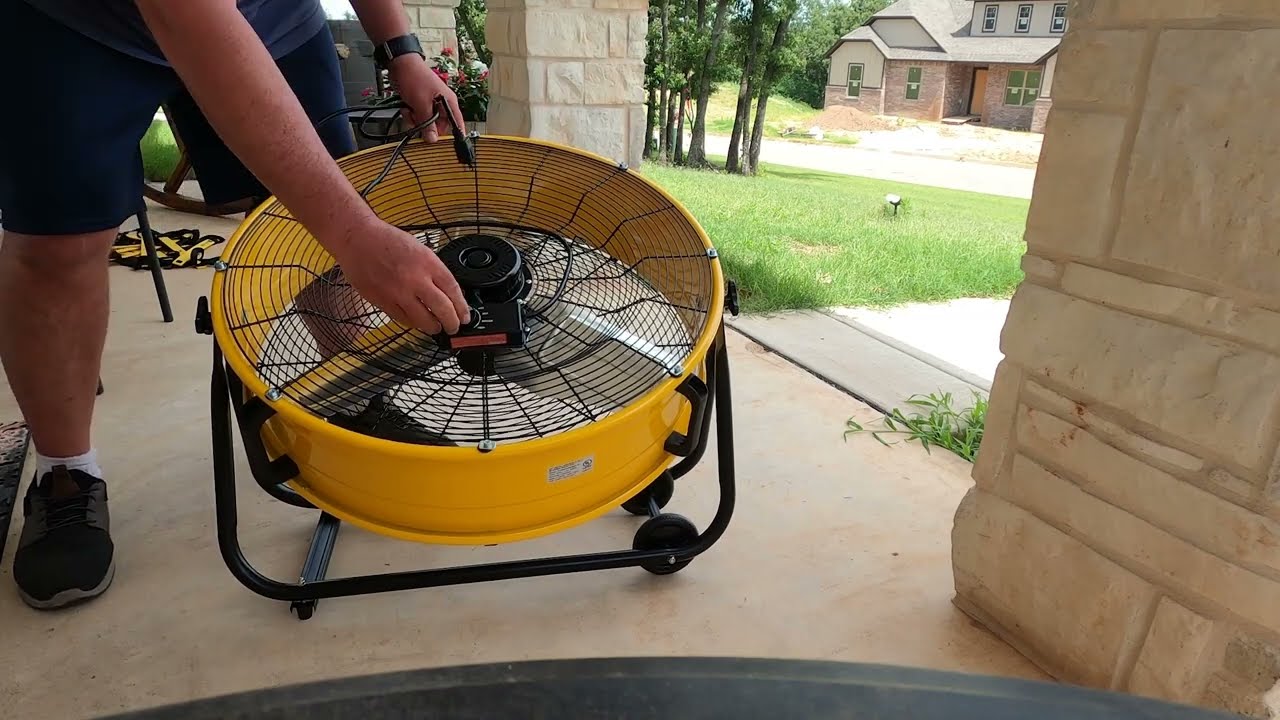 Best Shop Fan 2022 Tornado FAN 24 Inch High Velocity Tilt Metal Commercial Industrial 3 Speed