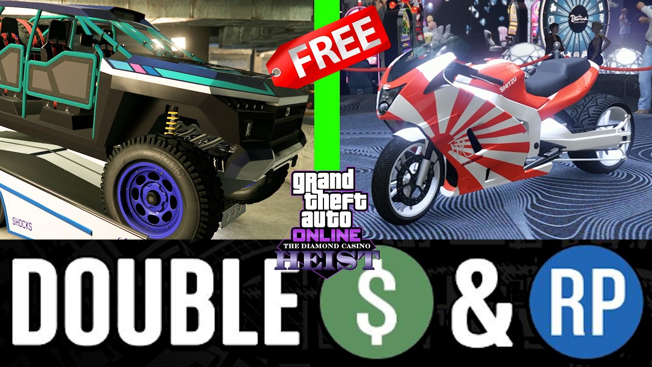 GTA 5 &mdash; ДВОЙНЫЕ ВЫПЛАТЫ ЗА ОГРАБЛЕНИЕ КАЗИНО | БЕСПЛАТНЫЕ деньги и бизнес! &mdash; Игровая неделя | Ски...