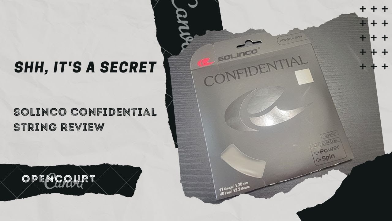 Is This The Best Solinco Poly String? | Solinco Confidential String Review | Open Court