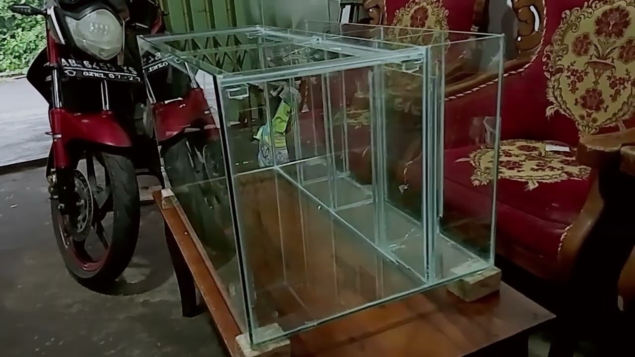 Pesanan aquarium 75 45 40 filter belakang