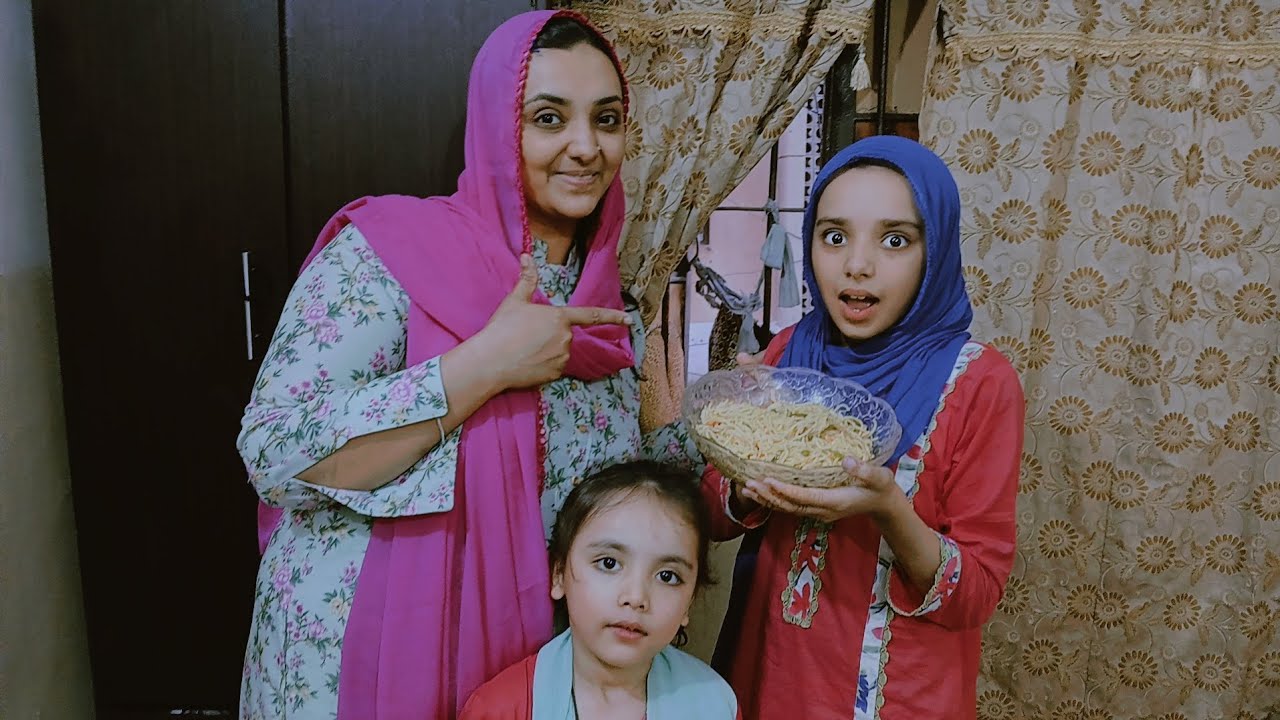 Ramdan day 9💓spaghetti 🍝 bnaye abhia ki farmaish par😯