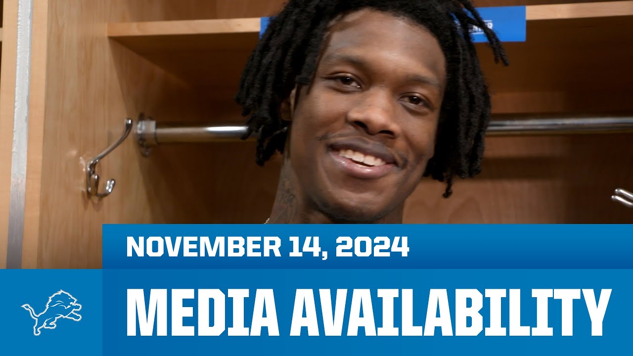Jameson Williams meets with the media | November 14, 2024