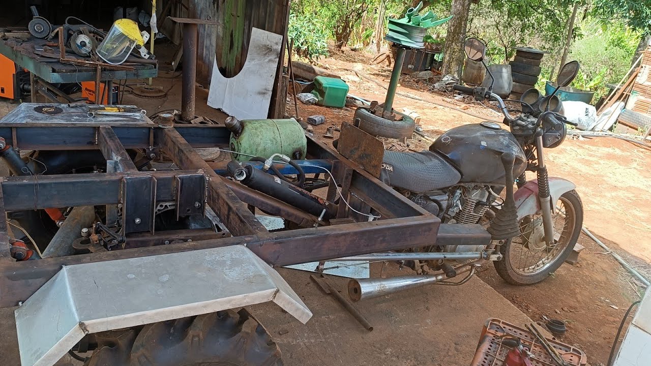Veja um pouco do trabalho feito no triciclo basculante da granja baixa verde