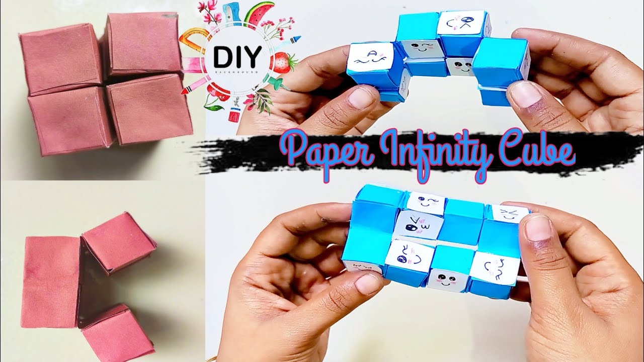 How To Make Paper Infinity Cube? Infinity Cube Fidget Toy ( viral tiktok fidget toys)