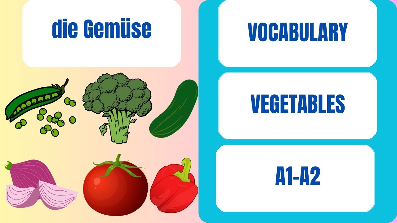 Top Vegetable Names in German |Gemüse| Learn German | A1-B1 | German for Beginners.#gemüse