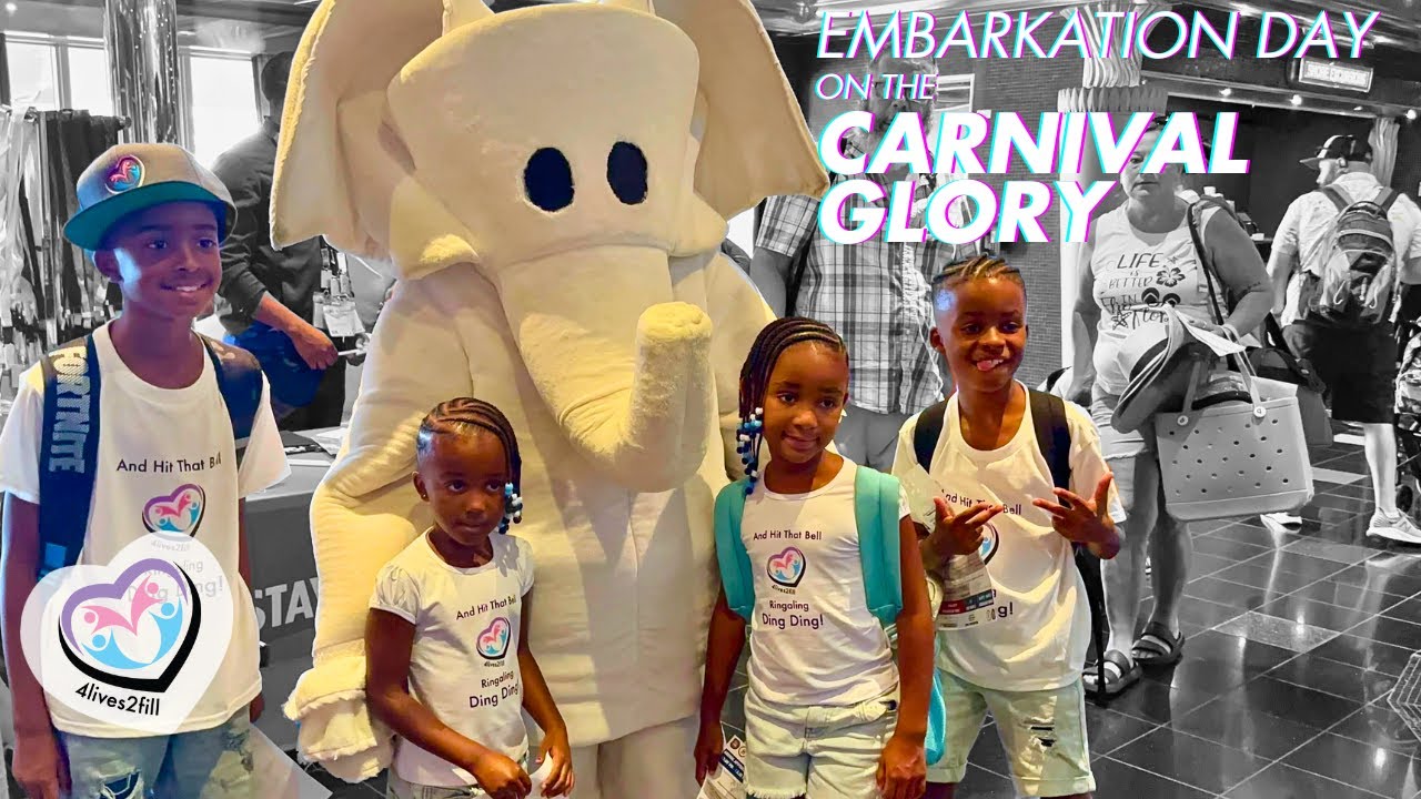 Timing 'Faster to the Fun' on Embarkation Day | Carnival Glory | 4Lives2Fill