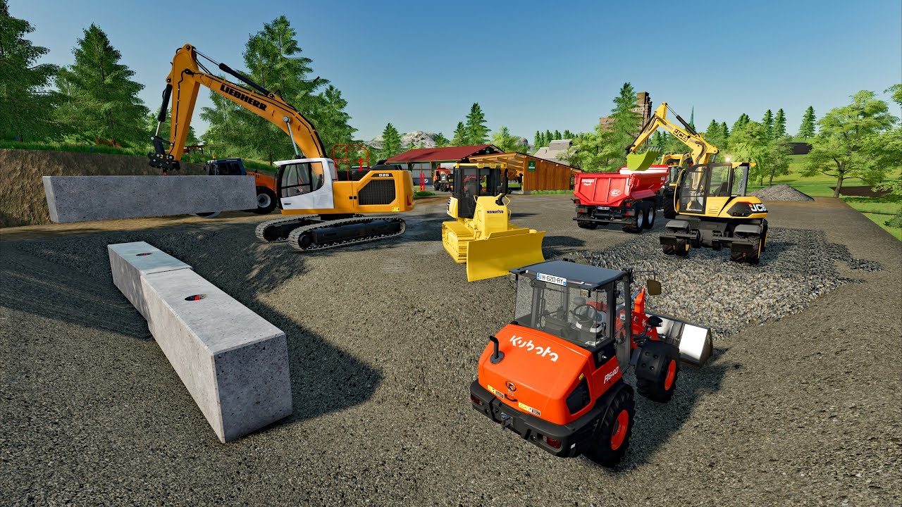 FS22 - Map Angeliter Land  039 🇩🇪🌻🌲 - Forestry, Farming and Construction - 4K