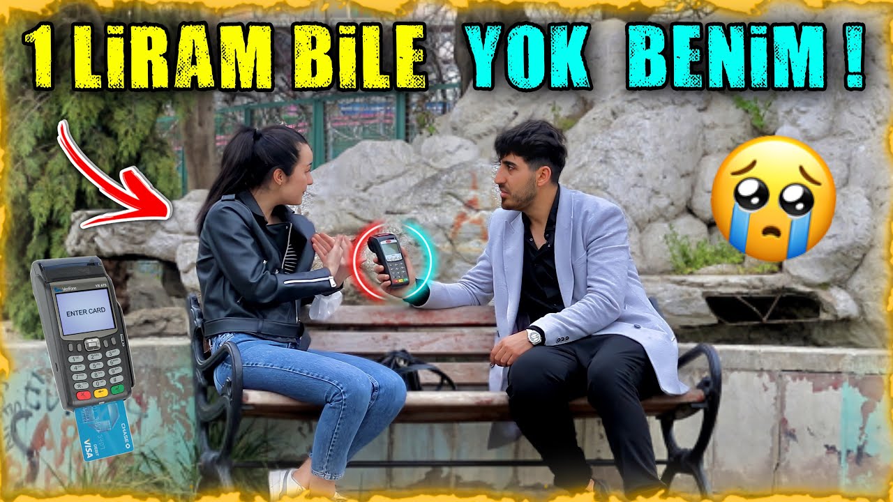 Güzel Kız Pos Cihazıyla Dilenen Zengin Dilenciyi Kovdu ! -  Sosyal Deney