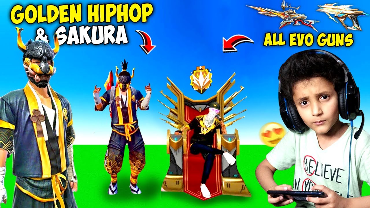 I Got Rarest Golden Hip Hop & Sakura in Free Fire 😍😍