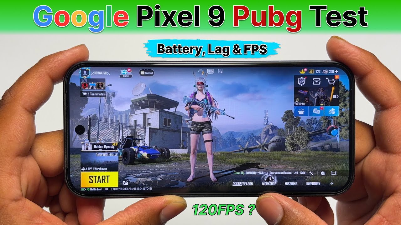 Google Pixel 9 PUBG Test in 2025 - Detailed BGMI Test in Hindi / FPS Heating ...