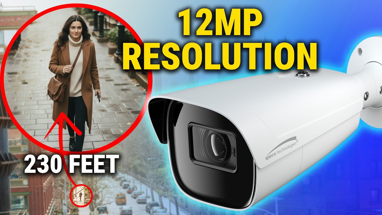 Speco O12B1M 12MP Security Camera Review | Smart Analytics, Night Vision, Outdoor IP Bullet Demo