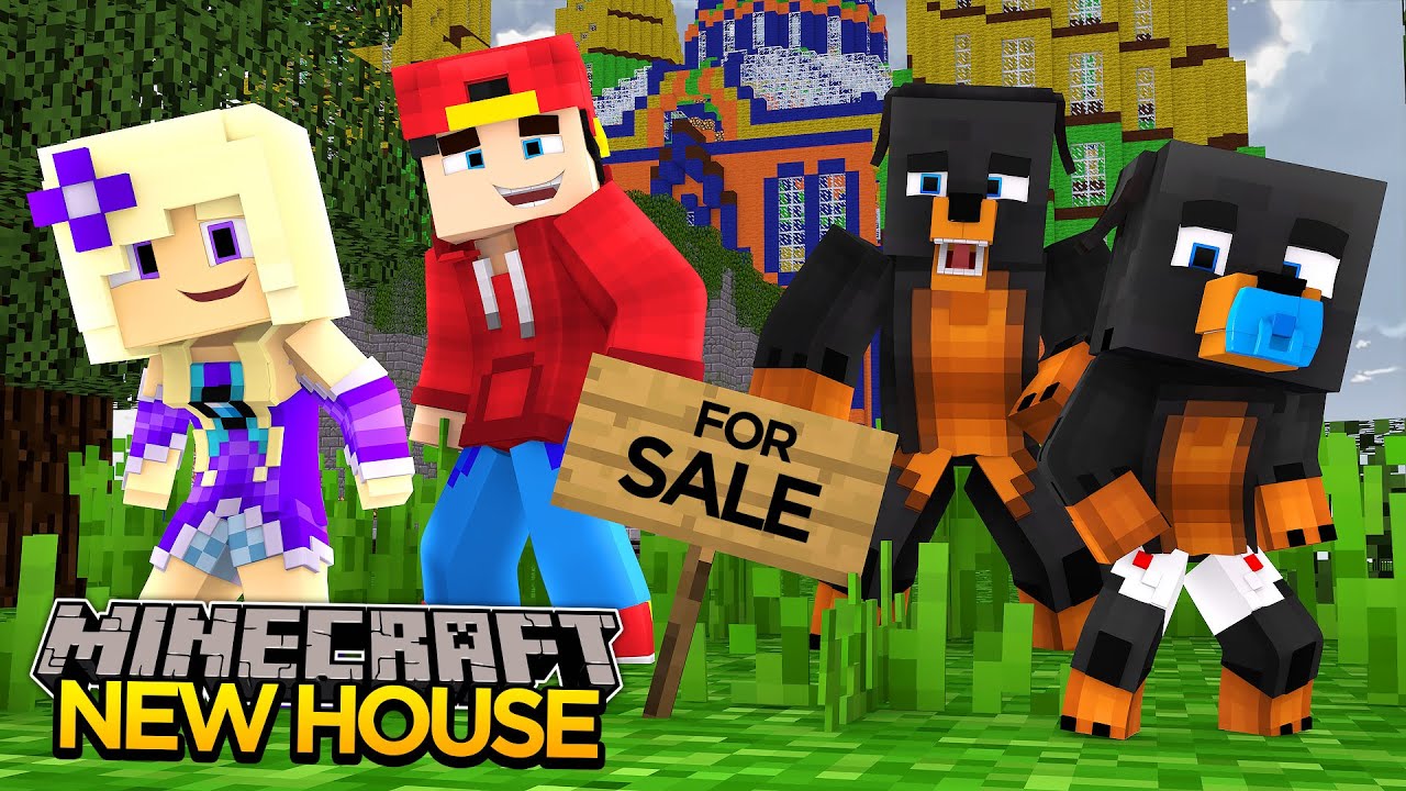Minecraft - BABY MAX HELPS LITTLE ROPO BUY A MANSION!!!!! - Little Baby Max adventures