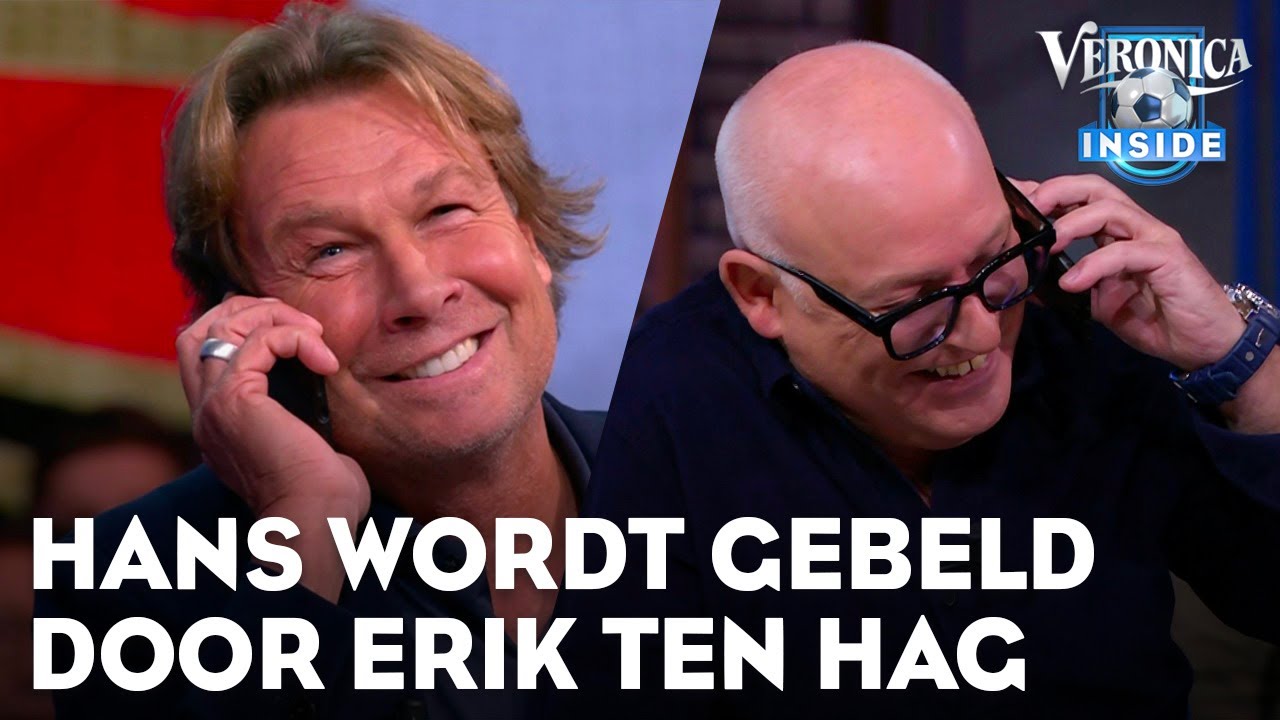 Hans wordt live in uitzending gebeld door Ten Hag; René neemt telefoon over | VERONICA INSIDE