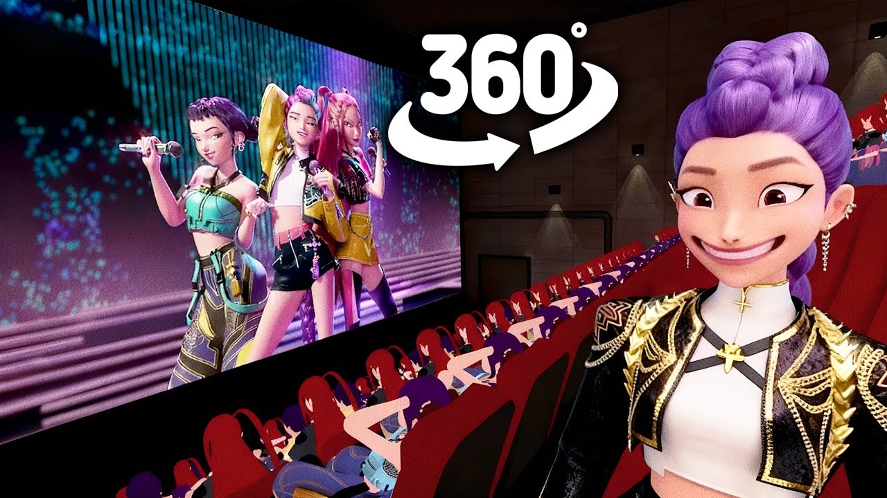 K-Pop Demon Hunters HUNTR/X in Cinema Hall ! | 360° VR