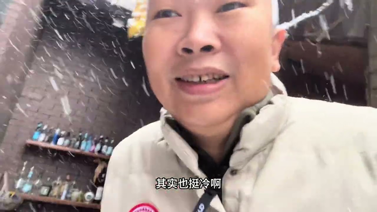 沈阳初雪就是一场大雪 飘飘洒洒下了一天 这小区景色真不错