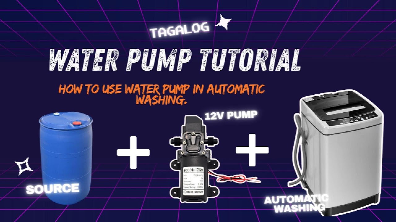 Water Pump use in AUTOMATIC WASHING or FAUCET Tutorial