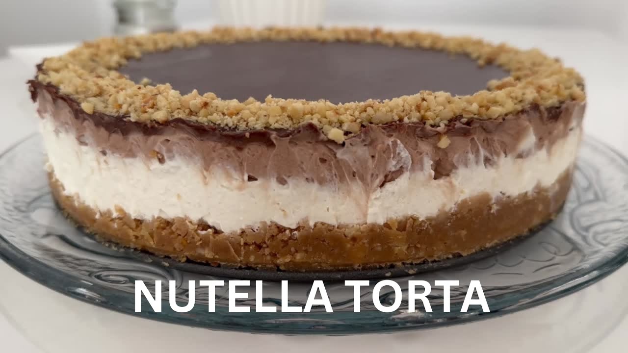 Nutella Torta kremasta i sočna! @slanoislatko #cake #dessert #recept