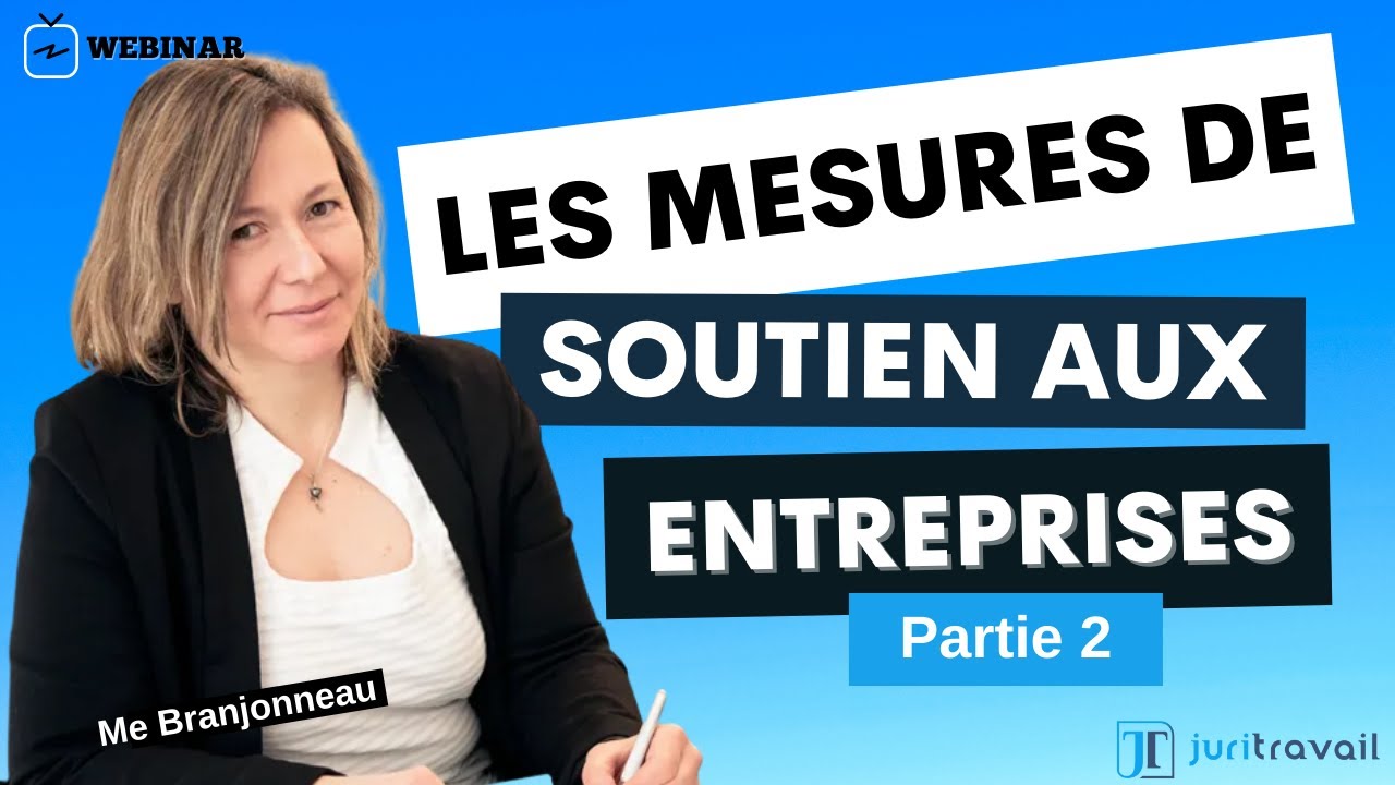 Les mesures de soutien aux entreprises durant la Covid-19 - PARTIE 2