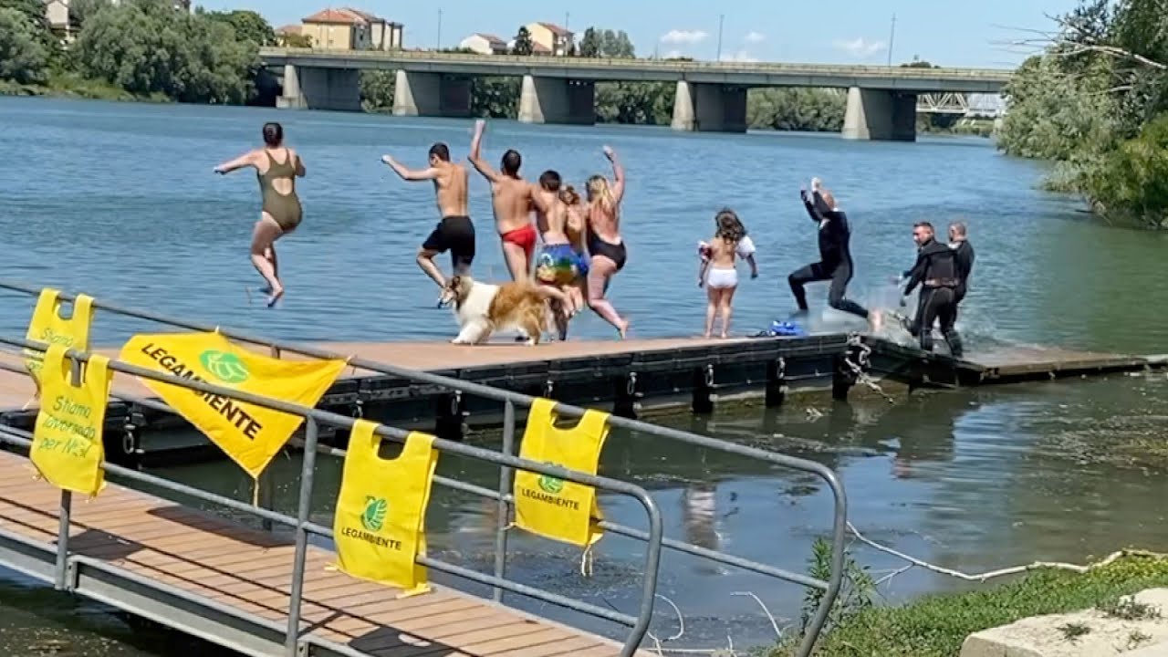 Big Jump all'imbarcadero di Casale Monferrato