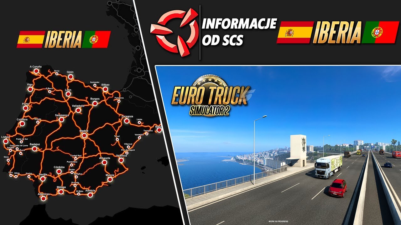 ETS 2 IBERIA DLC: PORTO I OFICJALNA MAPA